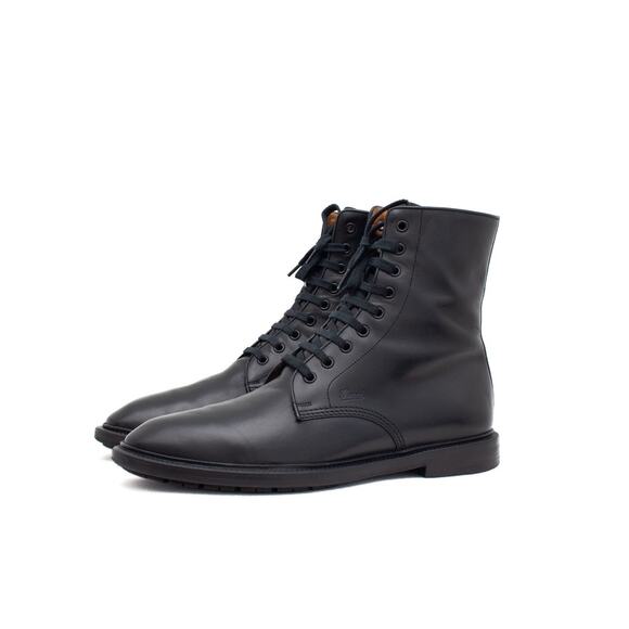 GUCCI Tom Ford Era Men\'s Leather Side-zip Combat Boot Black EU43.5/US10.5 main image 9